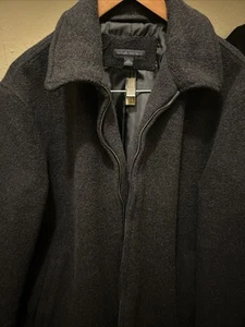 Banana Republic Black Wool Cashmere Blend Large Coat - Picture 1 of 3