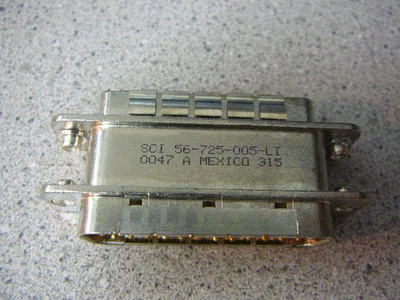 SCI D-Subminiature Adapter & Gender Changer Filtered 25P/S 4000pF Pi **NEW**