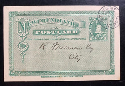 1901 St Johns Terranova Papelería Postal Cubierta de Postal Templo Masónico Foto 1 de 2