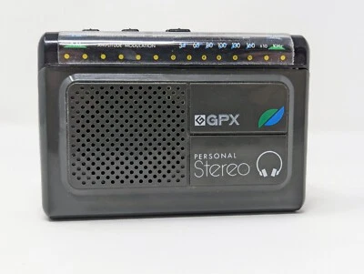 Altavoz de radio estéreo Am/Fm personal GPX de colección A2845 clip de cinturón compacto PROBADO Foto 1 de 4