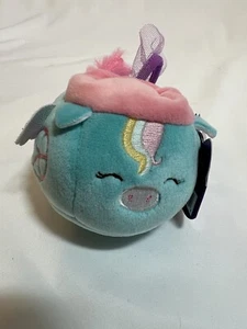 Squishmallows Squishville Einhorn Kutsche + Mystery Zubehör Schleier - Bild 1 von 6