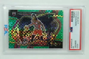 2022-23 Select Ayo Dosunmu Courtside Green Prizm 4/5 PSA 10 GEM MINT #221 RARO - Foto 1 di 2