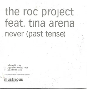 Roc Project ft Tina Arena-Never (Past Tense) 3-track DJ promo CD single 2003 - Picture 1 of 3
