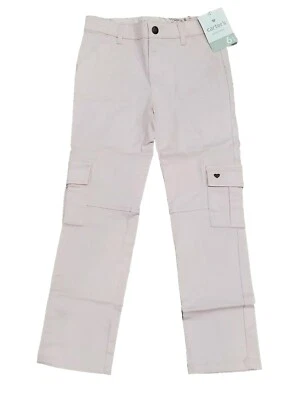 Nuevos Pantalones de mezclilla rectos Carters Simply Fabulous para niñas rosa bolsillo cargo sarga 6 Foto 1 de 4