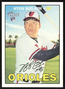 Topps Heritage #721A Hyun Soo Kim SP 2016 ¡control! *PWE* - Imagen 1 de 2