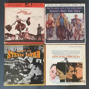 4 Soundtrack Tonbänder viel Sound of Music West Side Story Dr. Schiwago + - Bild 1 von 8