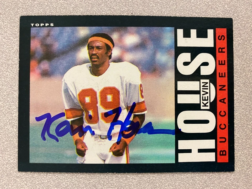 Kevin House signed TAMPA BAY BUCCANEERS card   1985 Topps  - Image 1 of 1