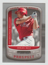 CARLOS RUIZ Phillies 2005 Upper Deck Update SILVER Rookie Card #107 SP RC #/450