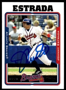 2005 Topps Baseball Johnny Estrada Auto Atlanta Braves #6 Signed