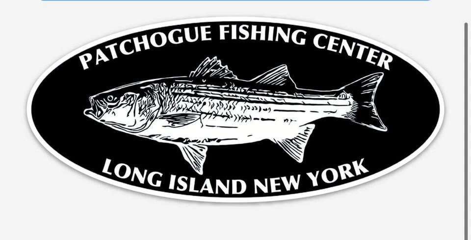 J&J SPORTS INC J&J Sports Decal-Sticker "Patchogue Fishing Center Long Island New York"