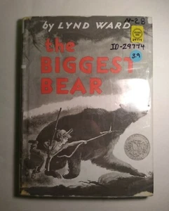 The Biggest Bear, Lynd Ward, 1st Edition, Houghton Mifflin, 1952, HCDJ FREE SHIP - Picture 1 of 7