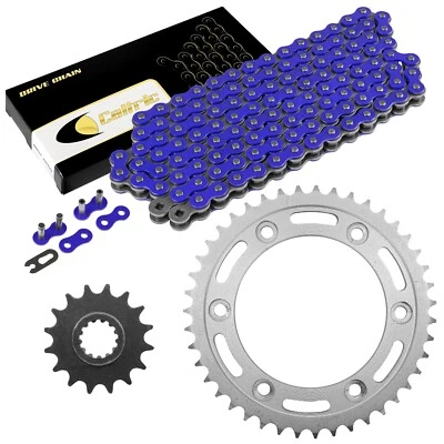 Drive Chain & Sprockets Kit for Honda CBR929RR CBR954RR Fire Blade 00-03 Blue - Image 1 of 4