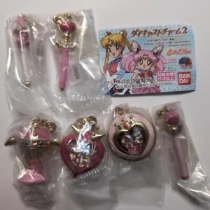 Sailor Moon Die-cast Charm 2, 6 types Bandai F/S FEDEX - Picture 1 of 3