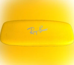 Rayban Yellow & Red Clamshell Sunglasses Eyeglasses Hard Case Junior Size - Picture 1 of 3