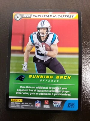 2021 NFL Five Christian McCaffrey Card #R205 - Image 1 of 2