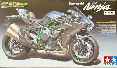TAMIYA 14136 1/12 Escala Kit Kawasaki Ninja H2 CARBONO - Imagen 1 de 4