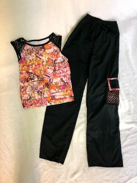 Disfraz de baile jazz/hip hop negro y multicolor para hombre juvenil Foto 1 de 1