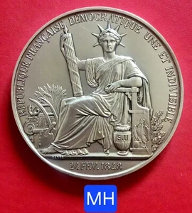 SENAT- Médaille Du Sénateur de La Vendée - 81 mm - 40 è Anniv. Constit. V è Rép. - Bild 1 von 5