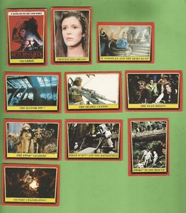 #D326.   #10  LOT OF TEN (10)  1983 STAR WARS  RETURN OF THE JEDI SCANLENS CARDS