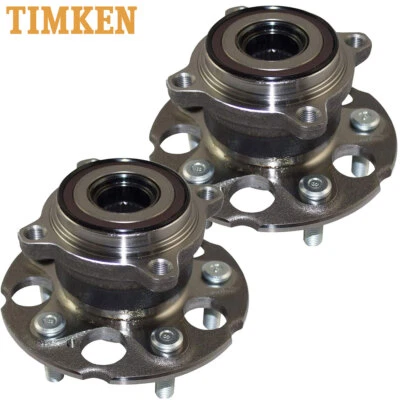 Pair Timken Rear Wheel Bearing & Hub  For 07 08 09 10-12 Honda CR-V RDX 512345 - Image 1 of 4