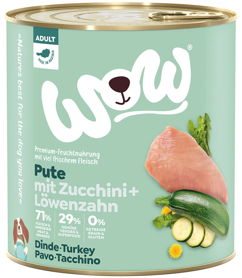 WOW Hundefutter Pute Adult 6x 800 g Nassfutter - Bild 1 von 1