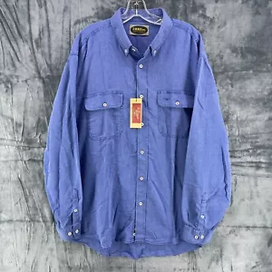 RM Williams Mens Blue Long Sleeve Button Down Collared Size XXL NWT SH162 - Picture 1 of 18