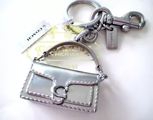 NWT Coach 3D Metal Tabby Handbag Key Chain Fob Keychain Bag Charm CS246 - Picture 1 of 11