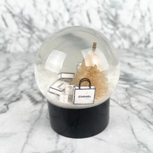 CHANEL SNOW Globe Dome White Christmas Tree Limited Novelty Benefit VIP Japan - Picture 1 of 2