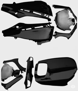 Black Pearl 1987 HONDA CH150 ELITE SCOOTER BODY PANELS CH 150 8 pcs - Picture 1 of 1
