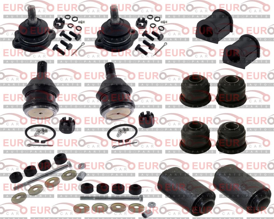 Bujes de barra estabilizadora delantera brazos de control rótulas para Nissan 2x2 D21 1986-94 Foto 1 de 4