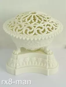 RARO ANTIGUO GRAINGER ROYAL WORCESTER OLLA GRANDE RETICULADA POURRI CUENCO Y CUBIERTA - Imagen 1 de 11