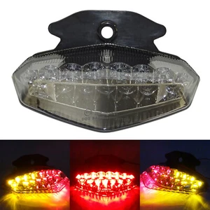 Fumè Led integrato luce fanale posteriore per DUCATI Hypermotard 760 1100 S EVO - Picture 1 of 8