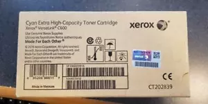 Oryginalny kaseta z tonerem cyjanowym OEM Xerox 106R03916 o bardzo dużej pojemności C600 nowa w pudełku - Zdjęcie 1 z 1