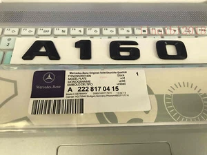 Black " A160 " High quality Rear Trunk Emblem Decal Badge For Mercedes Benz A160 - Picture 1 of 3