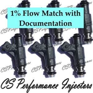 1% Flow Match Bosch Fuel Injectors (6) 0280155734 for 97-98 Ford Mercury 4.0L V6 - Foto 1 di 9