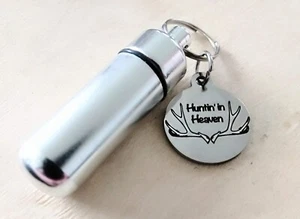 Cremation Pendant Urn Keychain Memorial Key Ring Dog Cat Ashes - Picture 1 of 1