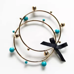 Nuevo Brazalete Brazalete Banana Republic 2 piezas Moda Mujeres Fiesta Vacaciones Joyería - Imagen 1 de 3