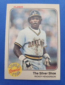 1983 Fleer Rickey Henderson #639 Super Star Special