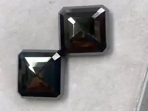 Big Size Certified Black Diamond, Fancy Cut Diamond for jewellry use 18X18mm - Picture 1 of 6