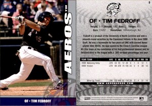 Tim Fedroff 2010 Choice Akron Aeros #9 Card *AutographDen*
