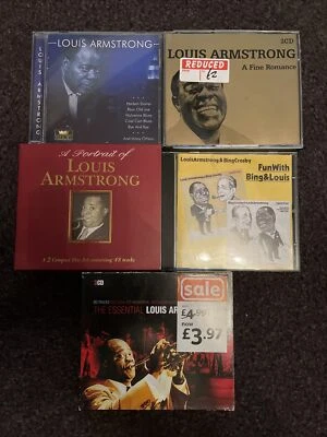 Louis Armstrong CD Bundle X 5, Blues, Jazz, Big Band, Compilation, (SH13) - Image 1 of 4