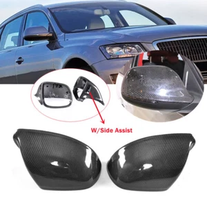 For Audi Q5 SQ5 Q7 2009-2016 REAL Carbon Fiber Rearview Side Mirror Cover Cap - Bild 1 von 14