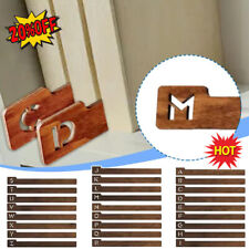 Creative wooden mini bookmark with letters wooden vinyl record divider