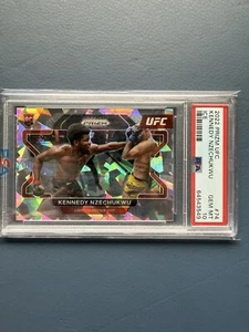 2022 Panini UFC Prizm Kennedy Nzechukwu RC Rookie Cracked-Ice Prizm SP PSA 10 - Foto 1 di 1