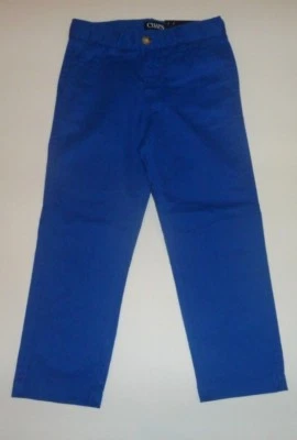 Chaps Boys Toddler Pants 425 Heritage Blue Stretch Flat Front 4 - Image 1 of 4