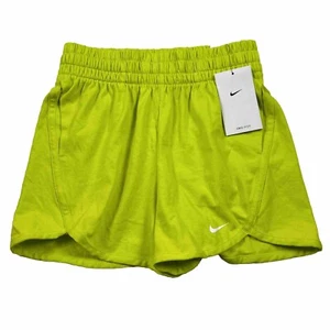 Nike Dri-Fit Girls Youth High Waisted Training Shorts 3”Terry Active Size M - Picture 1 of 9