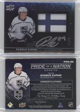 2021 SPx UD Black Pride of a Nation /99 Rasmus Kupari RPA Rookie Patch Auto RC