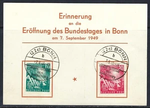 B&D: 1949 Germany Scott 665-666 on FDC commemorative postcard - Picture 1 of 2