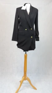 Unique 21 Black 3 Button Blazer Size 6 Uk Rrp £45 CR027 FF 10 - Picture 1 of 7