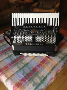 SCANDALLI SUPER IV 120 BASS PROFESSIONAL ITALIAN PIANO ACCORDION MUSICAL INSTRUM - Picture 1 of 10